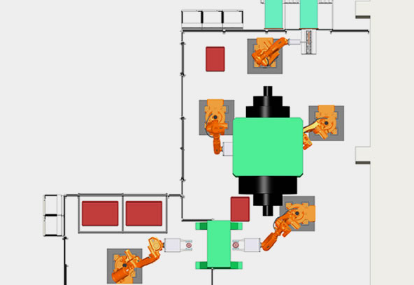 Automation einer Schmiedelinie